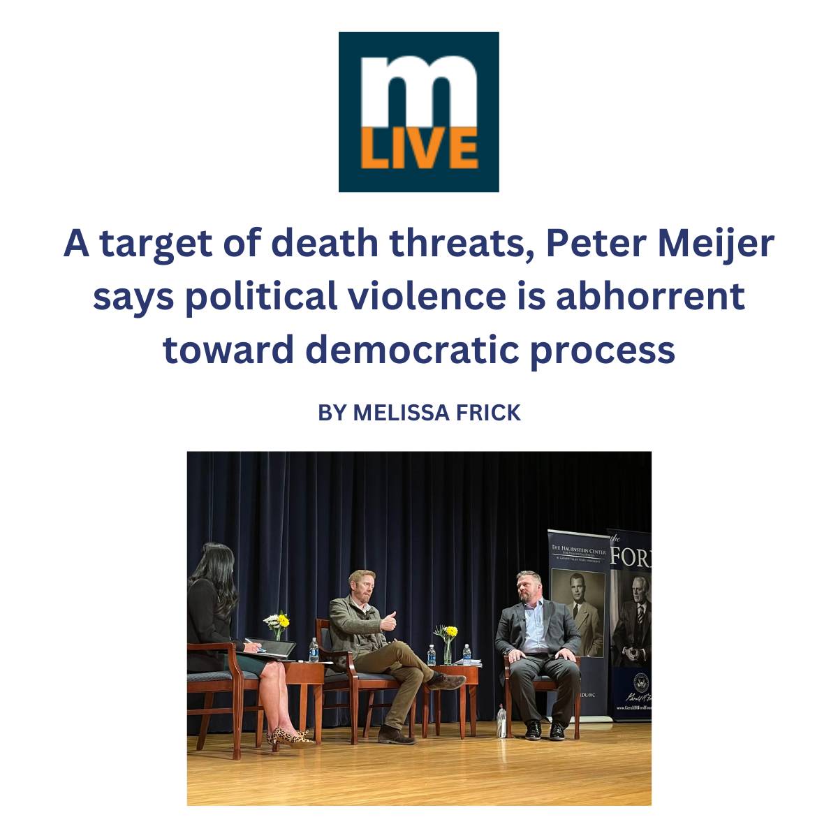 A target of death threats, Peter Meijer says political violence is abhorrent toward democratic process